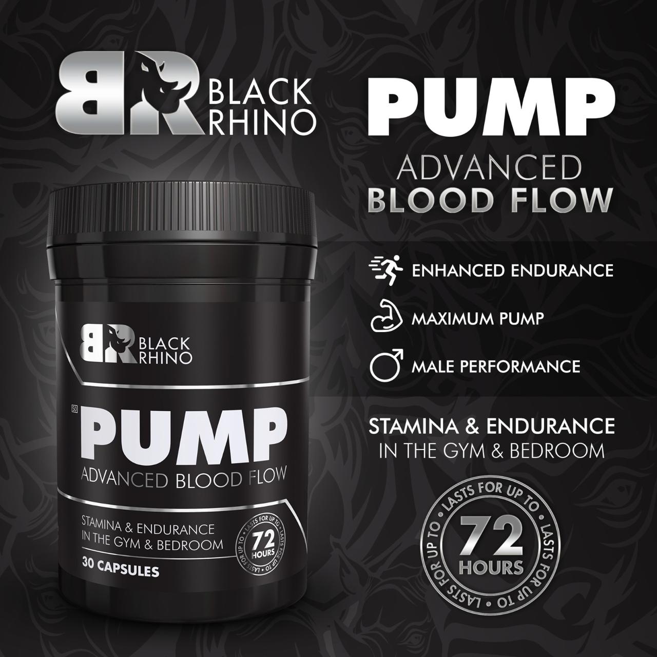 Ů PUMP | Black Rhino Performance Enhancer (All-Natural)